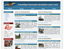 Tablet Screenshot of feuerwehr-kirchheim.de
